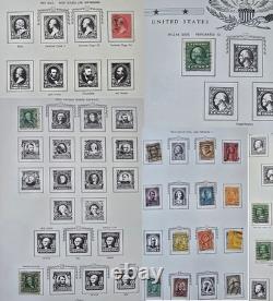 US Postage Stamp Collection in Vintage The Capitol United States Stamp Album