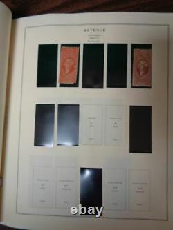 US Revenue Tax Stamp Collection on Vintage Scott Specialty Album pages 2 post
