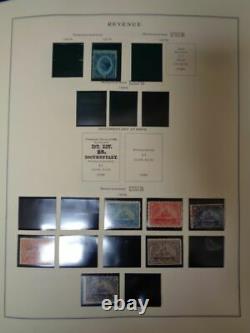 US Revenue Tax Stamp Collection on Vintage Scott Specialty Album pages 2 post