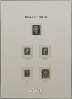 US Stamp Collection 1800s-1960s in 2 Heirloom Albums Scott Value $12,000+