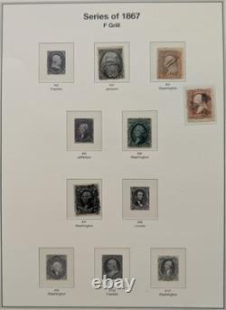 US Stamp Collection 1800s-1960s in 2 Heirloom Albums Scott Value $12,000+