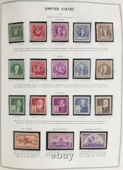 US Stamp Collection 1800s-1980s in Liberty Album Loaded Mint & Used High Value