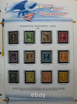 US Stamp Collection 1920s-70s in White Ace Album