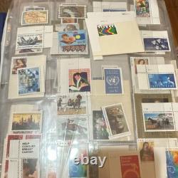 US Stamp Collection Album Art, Famous People 8 pages only and sleeves lot US Stamp Collection Album Art, Famous People 8 pages only and sleeves lot