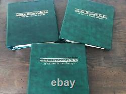 US Stamp Collection American Heirloom Album Three Volumes almost 2000 stamps