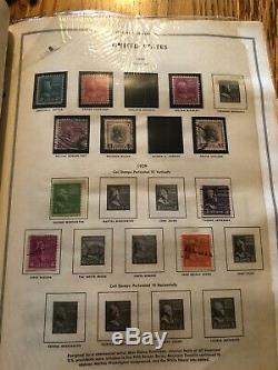 US Stamp Collection Mounted In H. E. Harris Liberty Stamp Album Tons Of Stamps