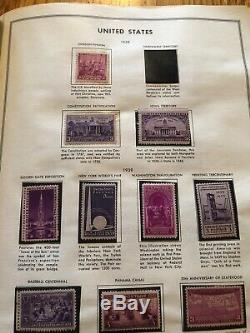 US Stamp Collection Mounted In H. E. Harris Liberty Stamp Album Tons Of Stamps