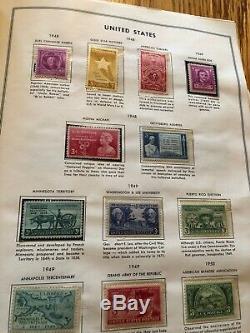 US Stamp Collection Mounted In H. E. Harris Liberty Stamp Album Tons Of Stamps