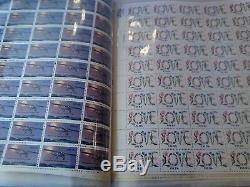 US Stamp Collection Of 93 Sheets In Album, Mint Never Hinged, Face Value Of $830