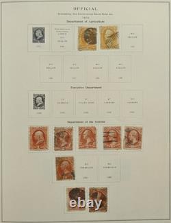 US Stamp Collection Scott Album Mint & Used Back Of The Book Officials Revenues