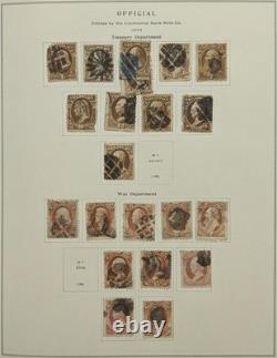 US Stamp Collection Scott Album Mint & Used Back Of The Book Officials Revenues