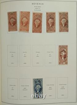 US Stamp Collection Scott Album Mint & Used Back Of The Book Officials Revenues