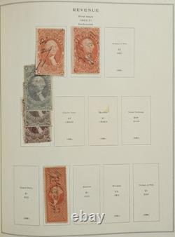 US Stamp Collection Scott Album Mint & Used Back Of The Book Officials Revenues