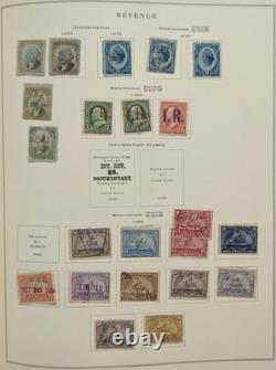 US Stamp Collection Scott Album Mint & Used Back Of The Book Officials Revenues