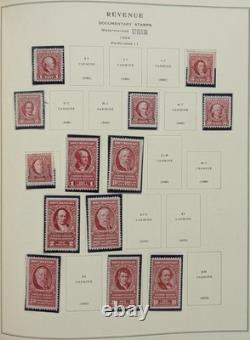 US Stamp Collection Scott Album Mint & Used Back Of The Book Officials Revenues