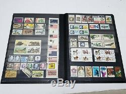 US Stamp Collection Vintage Hingeless Album Mint Unused 1930s 1980s Postal