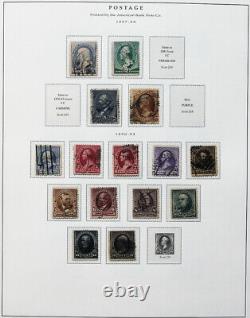 US Stamp Collection in Old Schaubek Album 1800s-1930s Scott Value $5,000+