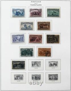 US Stamp Collection in Old Schaubek Album 1800s-1930s Scott Value $5,000+