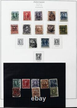 US Stamp Collection in Old Schaubek Album 1800s-1930s Scott Value $5,000+