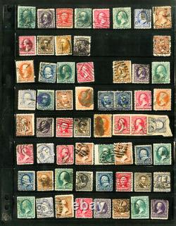 US Stamp Collection in Scott National Album 1847-1970 Scott Value $15,000+