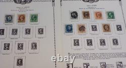 US Stamp Collection- older issues on 14 vintage album pages (C436)