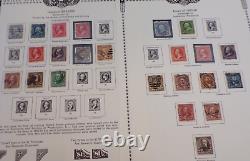 US Stamp Collection- older issues on 14 vintage album pages (C436)