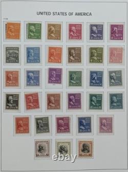 US Stamps 1893-1940s Collection 2 DAVO Albums Columbian Airmail Kans Nebr