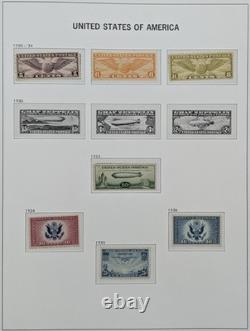 US Stamps 1893-1940s Collection 2 DAVO Albums Columbian Airmail Kans Nebr