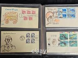 US Stamps Collection Lot of 40 Hand Painted Covers Signed by Faith in Album