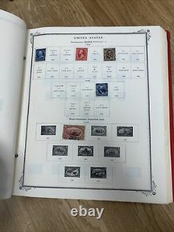 US Stamps Collection in Scotts American Stamp Album Over 400 stamps