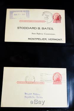 US Stamps Postal Card Collection in 2 Albums