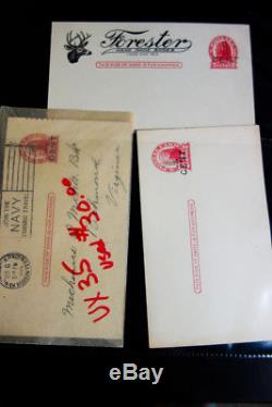 US Stamps Postal Card Collection in 2 Albums