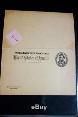 US Stamps Postal Card Collection in 2 Albums