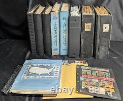 US Stamps Sweepings and Remainder Collection Lot of 10 Albums, Folders, Etc