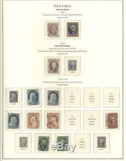 US, Superb Stamp Collection in a 6 Volume Scott Platinum Hingeless albums
