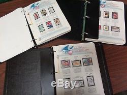US mint stamp collection in 3 vol White Ace Specialty albums 1980-94 mostly cplt