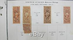 US, revenue BOB, used Stamp Collection hinged in a US Scott National album