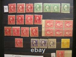 USA 1890-1940 Mint Stamp Collection in SAFE Stock album GZ9