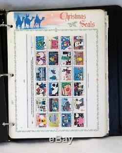 USA Christmas SEALS Collection Historical Album 1907-2008