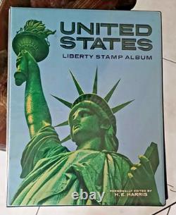 USA Harris Liberty Stamp Album with Historic Stamps From 1847-1970s