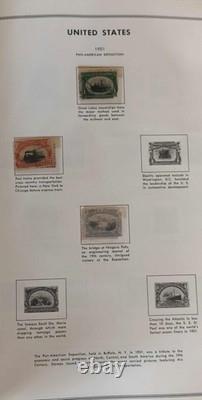 USA Harris Liberty Stamp Album with Historic Stamps From 1847-1970s
