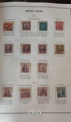 USA Harris Liberty Stamp Album with Historic Stamps From 1847-1970s