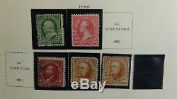 USA stamp collection in Scott National album with est. 445 stamps'70
