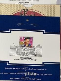 USPS 1993 Elvis Presley Commemorative Edition Complete Stamp Collection + extras