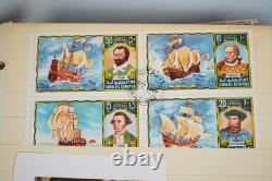 Uae Umm Al Quwain Collection Of 935 Stamps & 150 Sheets Mint & Used In Album