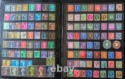 Uk (british) Vintage Stamps Collection (800 + Stamps) In Album