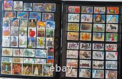 Uk (british) Vintage Stamps Collection (800 + Stamps) In Album
