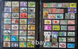 Uk (british) Vintage Stamps Collection (800 + Stamps) In Album