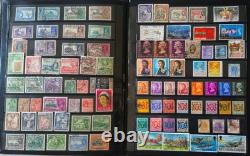 Uk (british) Vintage Stamps Collection (800 + Stamps) In Album