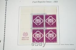 United Nations 1951-1975 Collection Of 275 Mint Corner Blocks In Album